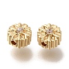 Brass Micro Pave Cubic Zirconia Beads KK-Q001-02G-2