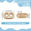 12Pcs 2 Colors Zinc Alloy Silicone Slide Charms FIND-AR0006-12-2