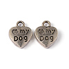 Tibetan Style Alloy Charms Pendants TIBEP-A123278-AS-LF-3
