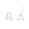 925 Sterling Silver Stud Earrings EJEW-K303-01S-07-3