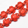 Dyed Synthetic Turquoise Beads Strands G-M152-07-B-1