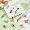 40Pcs 10 Colors Alloy with Rhinestone Pendants FIND-PH0027-16-4