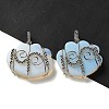 Opalite Copper Wire Wrapped Pendants G-K338-07P-06-1