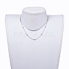 304 Stainless Steel Cable Chain Necklaces NJEW-JN02787-4