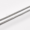 Brass Round Snake Chain Necklace Making MAK-T006-11B-B-3
