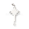 Non-Tarnish 304 Stainless Steel Big Pendants STAS-D052-03P-2