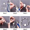 SUPERFINDINGS 48Pcs 3 Style Alloy Rhinestone Links Connectors ALRI-FH0001-04-3