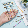 18Pcs 6 Colors Zinc Alloy Snuff Spoon AJEW-NB0006-13-3