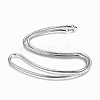 304 Stainless Steel Snake Chain Necklaces X-NJEW-F248-01C-P-1