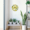 MDF Printed Wall Clock HJEW-WH0058-010-7