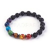 Natural/Synthetic Mixed Stone Stretch Bracelets BJEW-JB03945-01-1