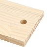 Wood Bracelet Organizer Diaplsy Stands with 5Pcs Metal Hooks WD-CBA482F-02-4
