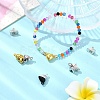 12Pcs 4 Styles Alloy Magnetic Clasps with Loops FIND-YW0005-56-5