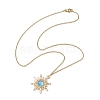 Alloy Resin Sun Pendant Necklaces NJEW-JN04816-4