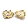 Hammered Brass Micro Pave Clear Cubic Zirconia Pendants X-KK-F821-14G-2