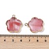 Cherry Quartz Glass Pendants G-P566-01G-01-3