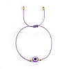Bohemian Style Resin Evil Eye Bead Braided Bracelets BR6167-7-1