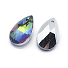 Faceted Glass Pendants GLAA-F069-S-B01-2
