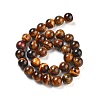 Natural Tiger Eye Round Bead Strands X-G-R200-12mm-4