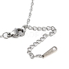 Non-Tarnish 304 Stainless Steel Bowknot Pendant Necklaces for Women NJEW-S434-01P-3