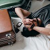 CutHollow 4Pcs PU Leather Luggage Tag OFST-CL0001-01A-03-7