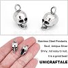8Pcs 304 Stainless Steel Pendants STAS-UN0037-53-5