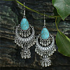 Bohemian Style Alloy Acrylic Dangle Earrings WGAEF55-07-1