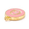 Golden Plated Alloy Enamel Charms X-ENAM-Q437-14Q-2