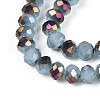 Electroplate Glass Beads Strands EGLA-A034-J6mm-F04-3