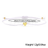 Valentine's Adjustable Braided Polyester Cord Bracelets GM2838-7-2