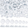   150Pcs 7 Sizes Transparent Glass Cabochons GLAA-PH0002-34-2