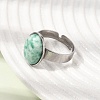 Adjustable 304 Stainless Steel Finger Rings for Women GG-CBA7994-04P-20-3