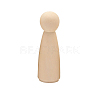Unfinished Wooden Peg Dolls DOLL-PW0002-015A-1