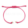 Korean Waxed Polyester Cord Braided Bracelets MAK-T010-05G-2