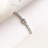 304 Stainless Steel Micro Pave Cubic Zirconia Link Chain Bracelets for Women FS-WG578D6-01-1