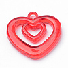 Transparent Acrylic Pendants X-TACR-S144-31-2