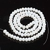 Electroplate Opaque Solid Color Glass Beads Strands X-EGLA-A034-P6mm-L17-2