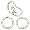 Unicraftale 4Pcs 304 Stainless Steel Spring Gate Rings STAS-UN0045-72-1