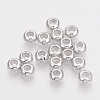 Brass Cubic Zirconia Stopper Beads KK-T025-04P-1