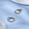 2Pcs 304 Stainless Steel Interlocking Ring Pendants STAS-LP0002-84G-1