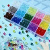 450Pcs 15 Colors Transparent Acrylic Beads TACR-YW0001-56-5