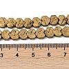Electroplated Natural Lava Rock Beads Strands G-K388-04B-09-4