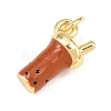 Brass Enamel Pendants KK-B168-01G-02-2