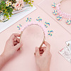 Cloth with Lollipop Hair Bands for Women Girl OHAR-WH0029-13B-3