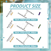 1998Pcs 9 Style Glass Twisted Bugle Beads SEED-PH0001-38-2