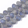 Electroplate Glass Beads Strands EGLA-S189-001B-02-1