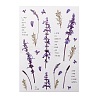 Flower Pattern Waterproof Self Adhesive Hot Stamping Stickers DIY-I063-07-2