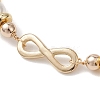 Infinity 304 Stainless Steel Link Bracelets BJEW-JB12799-01-3