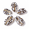 Printed Natural Cowrie Shell Beads X-SSHEL-R047-01-B02-2