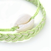 Waxed Cotton Cord Bracelets Sets BJEW-JB05139-03-2